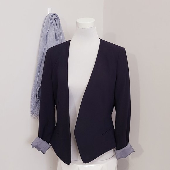 le chateau Jackets & Blazers - NWOT Le Chateau Navy Shawl Collar Blazer, Sz S